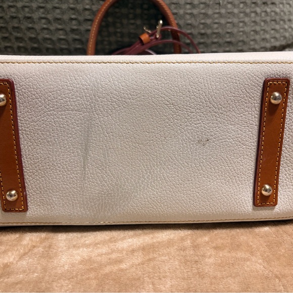 Dooney & Bourke Cream and Tan Satchel - Picture 6 of 7